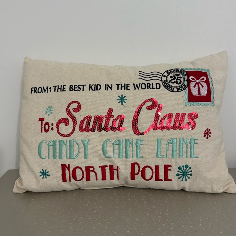 Decorative Christmas pillow